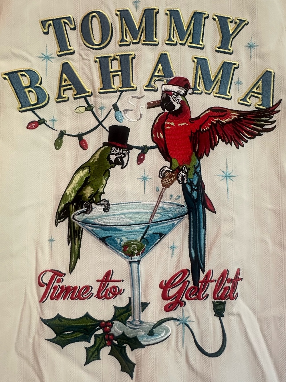 Tommy Bahama Men Hawaiian Embroidered Short Sleeve Button-Up Shirt Sz XXL Cigar